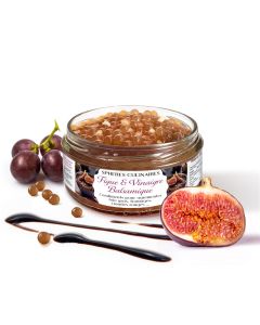 sphere culinaire figue vinaigrette balsamique condiment