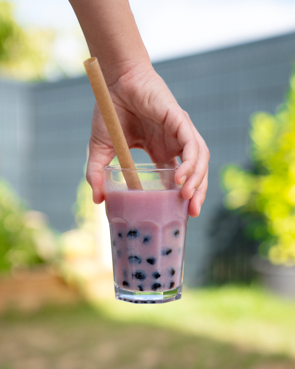 bubble tea billes de tapioca et taro